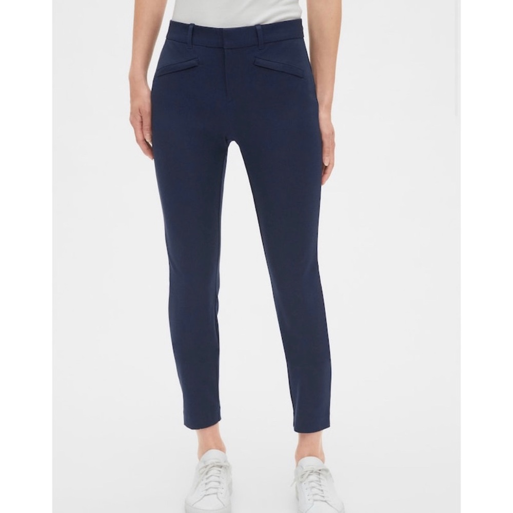 Gap Skinny Ankle Pants, Mid Rise Navy